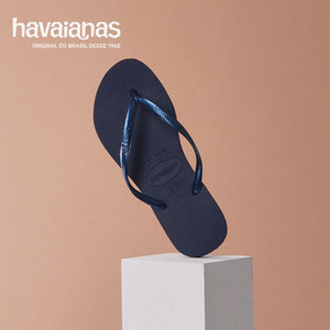 Havaianas哈唯纳明星同款Slim新款夹脚女士人字拖鞋外穿平底沙滩