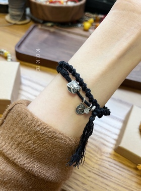 不闲手作 原创醒狮双圈编绳