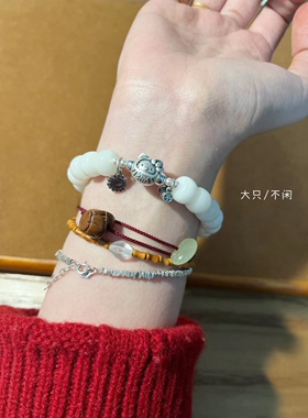 红绳手链原创如意红绳手链