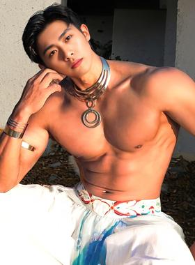 敦煌男士古风汉服首饰项链