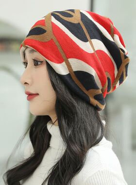 多用保暖包头帽护颈头套帽子女