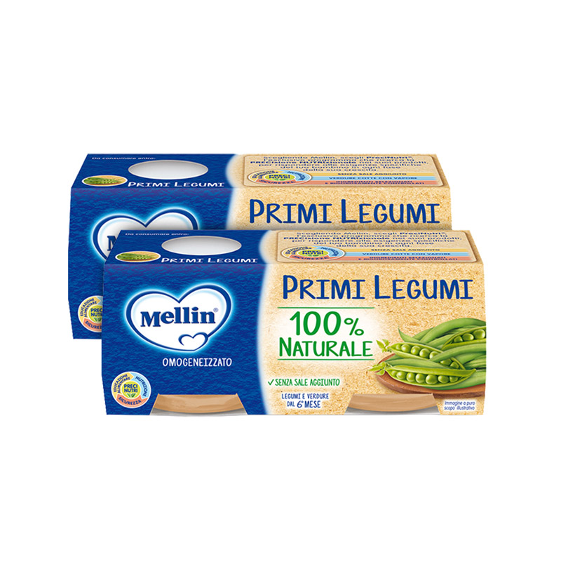 mellin铭帆海外专卖店Mellin美林蔬菜肉泥婴幼儿佐餐泥豌豆泥儿童宝宝营养辅食80g*4罐0