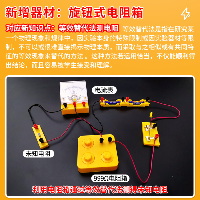 初中物理实验器材全套初中生豪华版光学力学电学热学声学实验盒初二初三八九年级中学学生电路实验箱冠军之星-图1