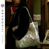 heyhokiii Оригинальная дизайнерская ретро вместительная и большая сумка, шоппер