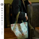 heyhokiii Оригинальная дизайнерская ретро вместительная и большая сумка, шоппер