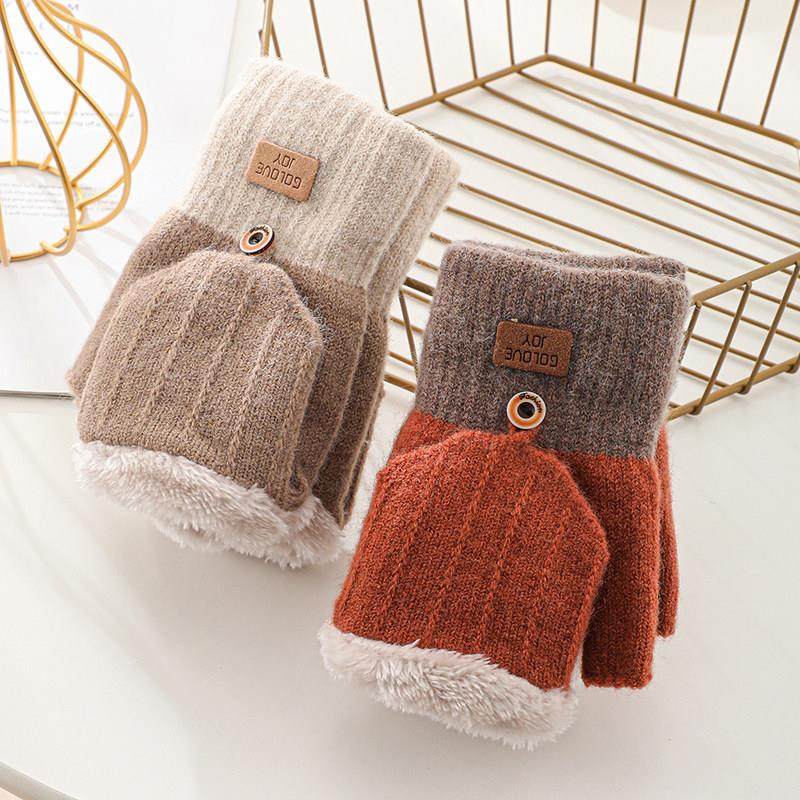 防风手套冬天女保暖加绒加厚骑行写字防寒学生触屏半指翻盖男冬季,淘宝优惠券,粉丝福利购,淘宝优惠卷