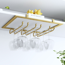 Eurostyle free installation of red wine glass shelves upside down wine cupboards Wine Glasses Rack Hanging Bar Wine Glasses Rack High-footed Cup shelves