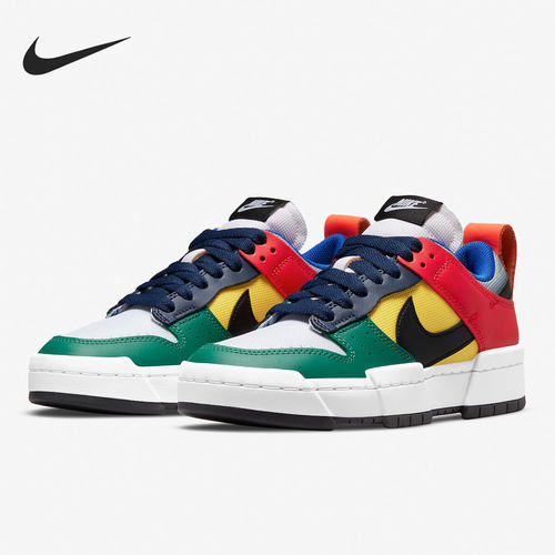 Nike/耐克 DUNK LOW DISRUPT 女子部分皮面厚底运动鞋 CK6654-004 - 图0