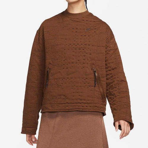 Nike/耐克正品休闲女子运动圆领宽松保暖套头卫衣 DM6175-259 - 图1