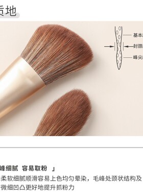 受受狼虞美人13支化妆刷散粉高光
