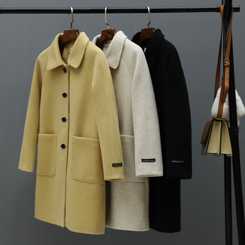 反季清仓毛呢外套短款秋冬韩版流行 金捷女装毛呢外套