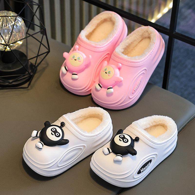 秋冬季保暖童棉鞋外穿防滑室内居家加绒可爱卡通宝宝男女童棉拖鞋,淘宝优惠券,粉丝福利购,淘宝优惠卷