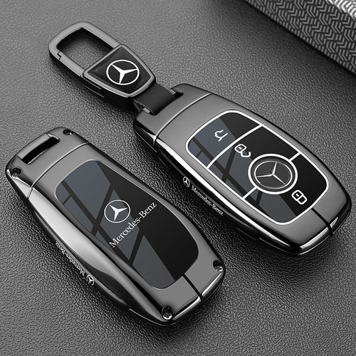 适用2026款奔驰E300L钥匙套GLC300L C260L壳C200车扣S400男e350el - 图2
