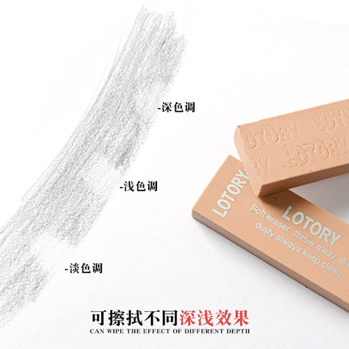 老人头橡皮擦套装雷尼美术生素描速写绘画专用高光可塑软橡皮专业小学生写字铅笔擦的干净无碎屑不留痕超净4B - 图1