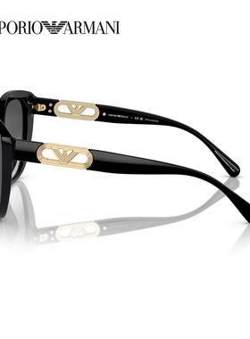 阿玛尼偏光蝶形时尚女猫眼墨镜