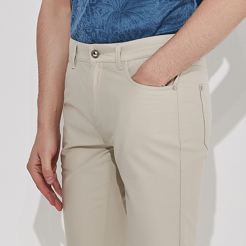 DIDIBOY/迪迪博迩春夏直筒卡其牛仔裤轻薄微弹休闲男士裤装,淘宝优惠券,粉丝福利购,淘宝优惠卷