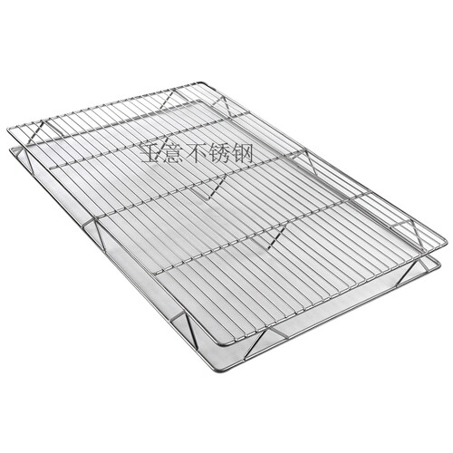 不锈钢猪肉网架加粗摆肉架子卖肉专用放冷凉网格网商用加高晾架 - 图3