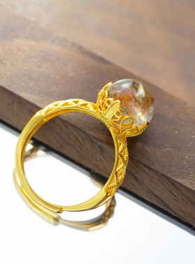 熹瑞天然黑金S925银戒