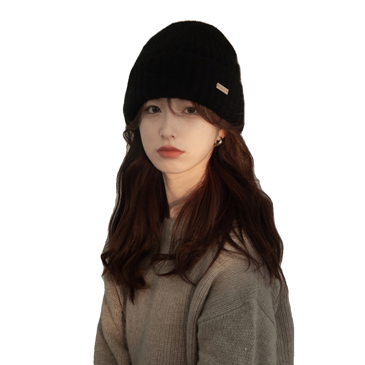 Winnie Lee日本设计师联名款大头围羊毛毛线帽子女冬季保暖针织帽,淘宝优惠券,粉丝福利购,淘宝优惠卷