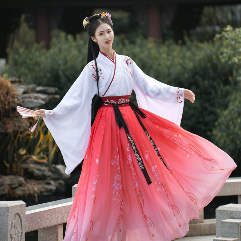 女中国风秋季套装交领齐腰正品汉服 彩谣蔓汉服