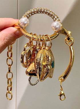 超现实主义金属五官吊坠手环重工眼睛嘴唇鼻子流苏手镯99