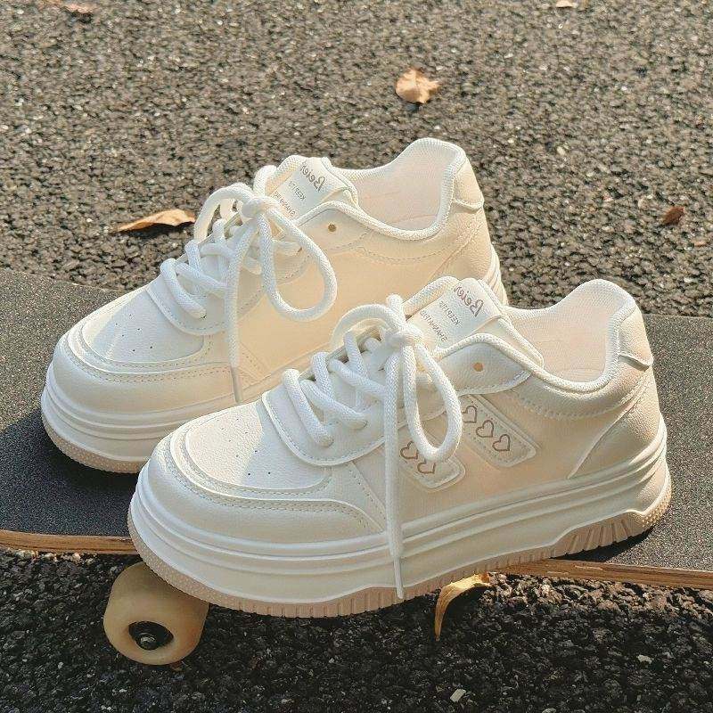 春季女鞋小白鞋2026新款爆款厚底增高配阔腿裤鞋子百搭chic运动鞋,淘宝优惠券,粉丝福利购,淘宝优惠卷