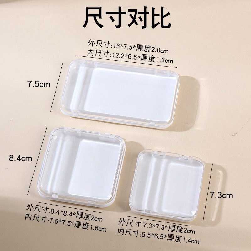 贴贴粉扑收纳盒防尘蛋黄派气垫空盒子榻榻米芝士100XL粉扑分装盒,淘宝优惠券,粉丝福利购,淘宝优惠卷