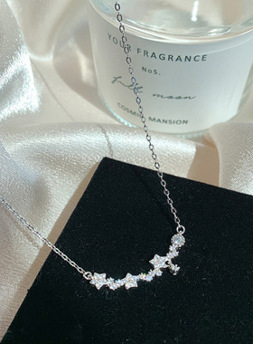 星星项链女夏轻奢小众设计2023年