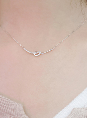 JUSONGKLEIN打结微笑项链女