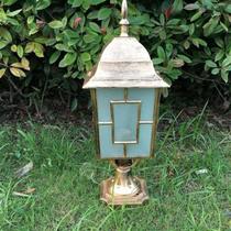 Chinese style outdoor column head lamp courtyard wall head railing wall column lamp waterproof railing with character wall lamp