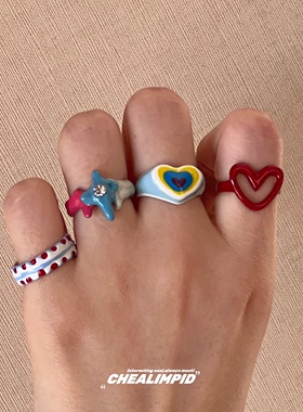 情侣戒指滴油可爱女生