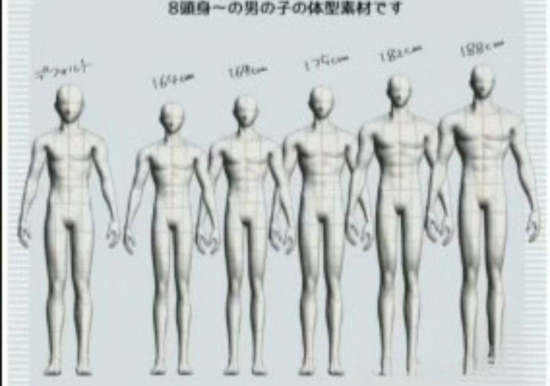 【csp 优动漫3d模型】韩风熟男头部模型 配套身体模型 素材人体 - 图0