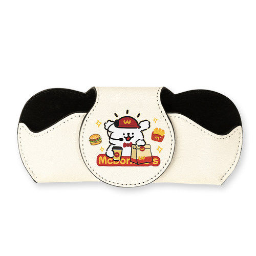 车载眼镜夹汽车遮阳板墨镜收纳架卡通可爱太阳眼镜盒汽车用品 - 图3