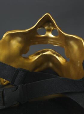 跨境热款赤般若面具cosplay能剧日系能鬼脸獠牙日本暗黑鬼脸面具