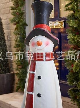 新款圣诞节礼物鲁道夫装饰品雪人摆件树脂工艺品白胡子圣诞老人
