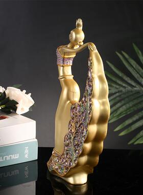 欧式舞女树脂工艺品小摆件创意家居饰品生日结婚礼品轻奢摆件供应