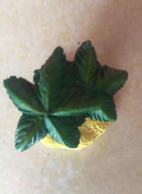 苔藓微景观树脂摆件沙滩椰子树树脂工艺品小摆件地中海风情