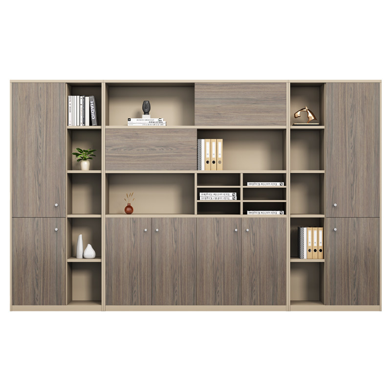 办公室背景老板木质简约办公柜子 森菲亚文件柜