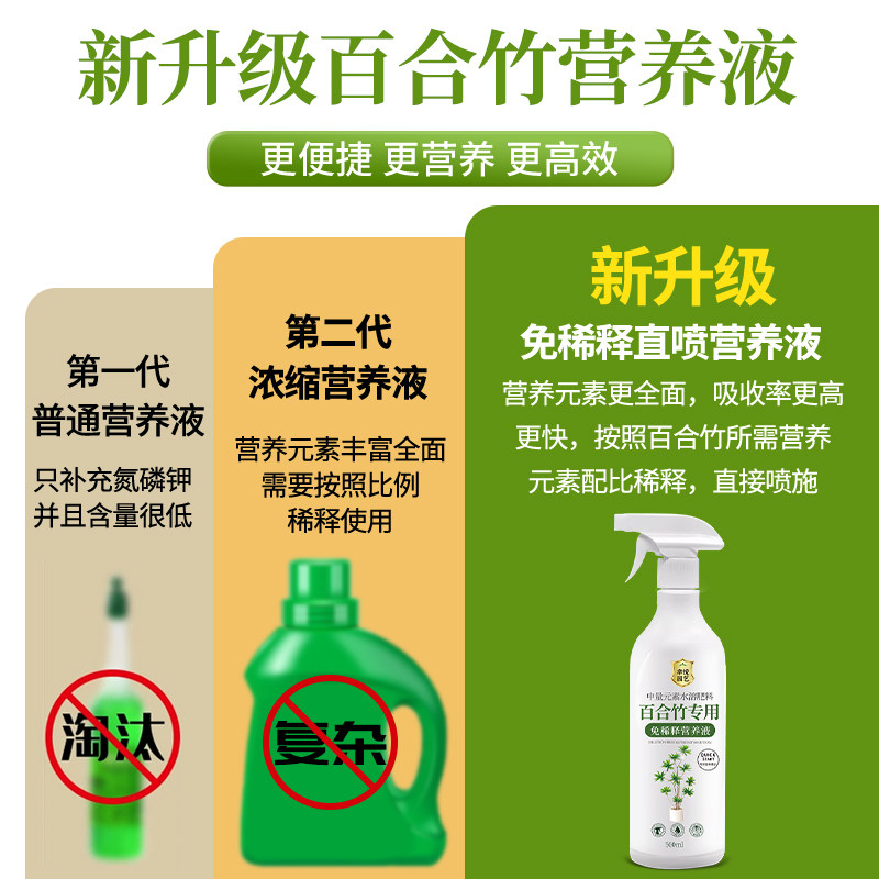 百合竹营养液花肥百合竹专用肥料治叶子发黄绿植水溶肥叶面肥,淘宝优惠券,粉丝福利购,淘宝优惠卷