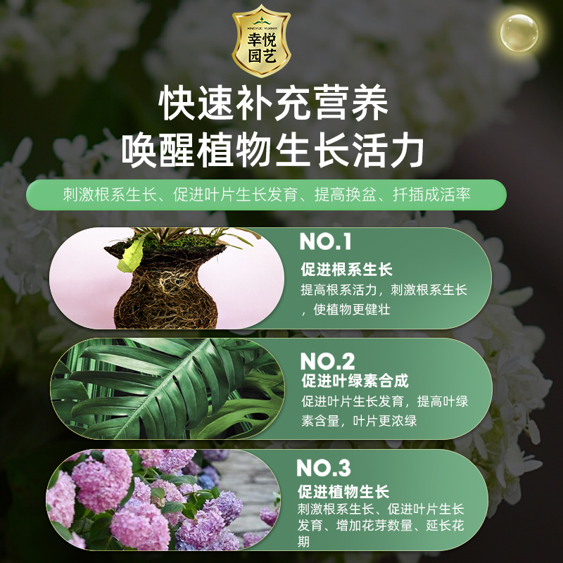 绣球花专用肥料缓释肥颗粒复合肥磷钾肥促开花肥叶子发黄控释肥-图3