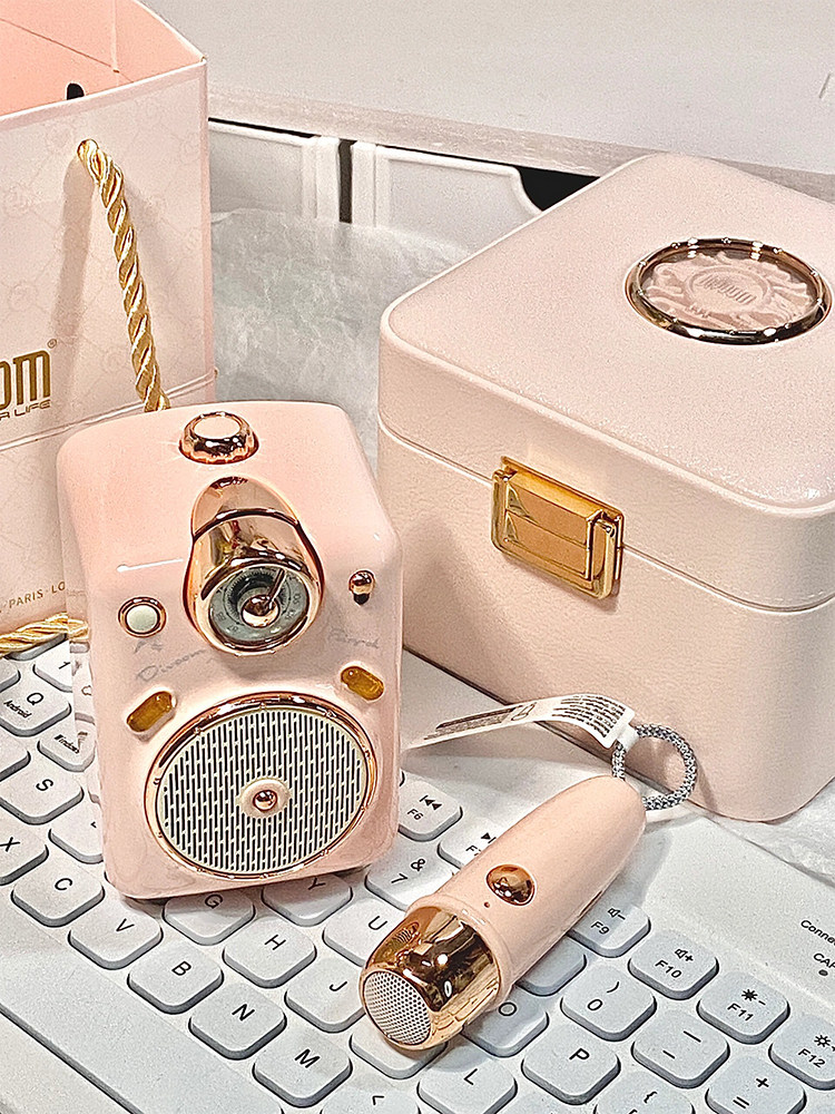 Divoom点音蓝牙音箱小型家庭KTV麦克风小魔女k歌音响女唱歌话筒,淘宝优惠券,粉丝福利购,淘宝优惠卷