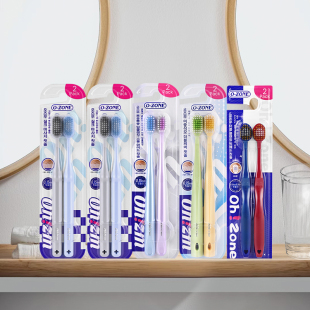 o-zone欧志姆软毛清洁10支组合装牙刷