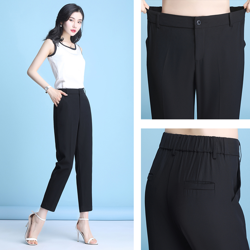 高腰西装裤夏薄款2020新款休闲裤子 小虎日记休闲裤