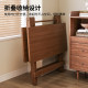 Solid wood folding table portable installation-free square table