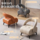 Leather living room home high-end backrest small chair light luxury low stool small stool small bench sofa stool shoe replacement stool