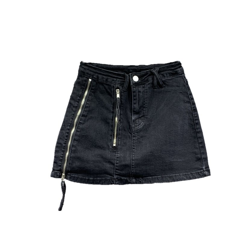 欧洲站2020新款秋季休闲弹力短裙 韩蒂俐半身裙