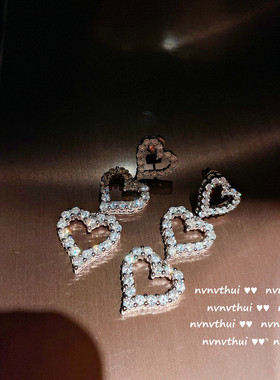 落叶流苏满钻珠宝颈链锆石宝石项链镀18K金多切面璀璨蜜桃粉花朵