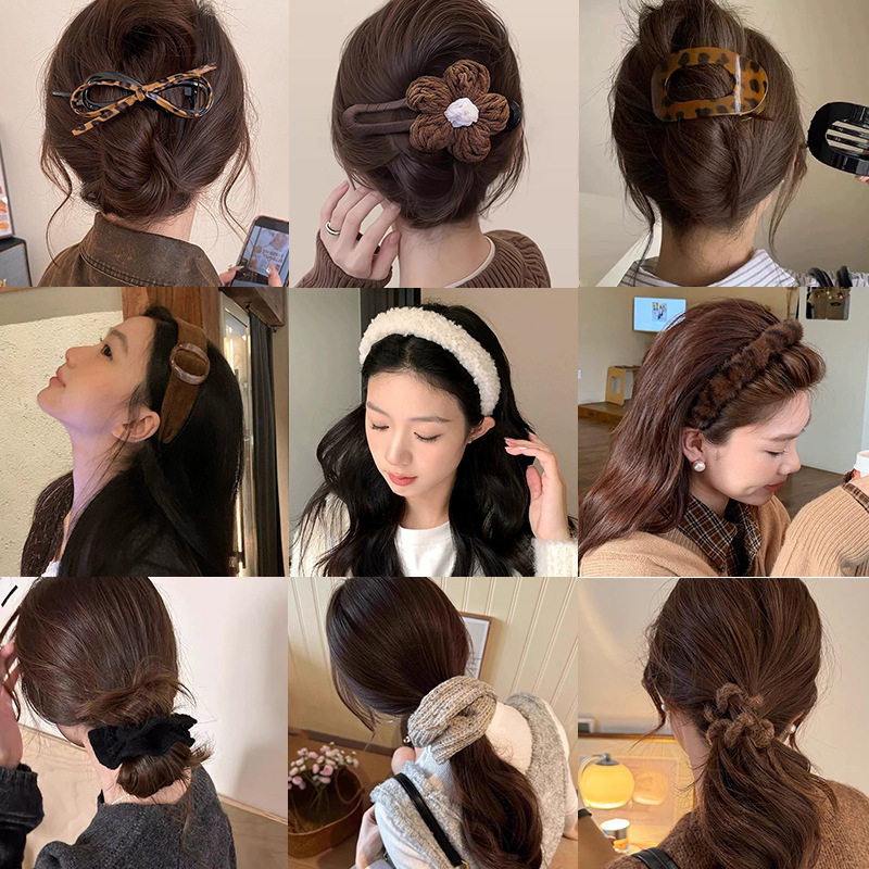 秋冬毛绒新年喜庆2026新款发夹女感后脑勺大号一字抓夹发卡,淘宝优惠券,粉丝福利购,淘宝优惠卷