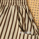 Retro striped A-line pocket skirt