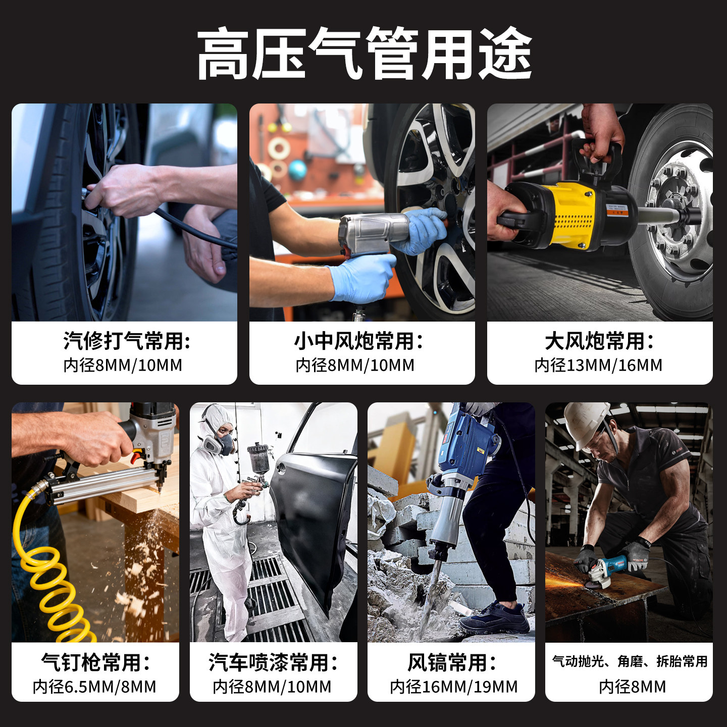 空压机高压气管软管哑光加厚防爆三胶两线气泵风炮喷漆氧气乙炔管,淘宝优惠券,粉丝福利购,淘宝优惠卷